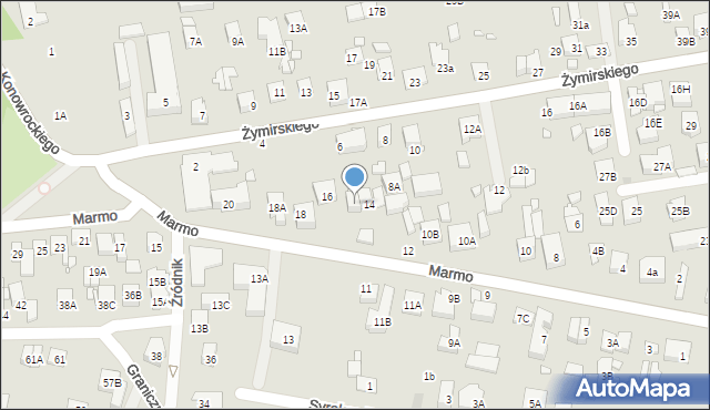 Kobyłka, Marmo Franciszka, ks., 14A, mapa Kobyłka