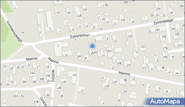 Kobyłka, Marmo Franciszka, ks., 16, mapa Kobyłka