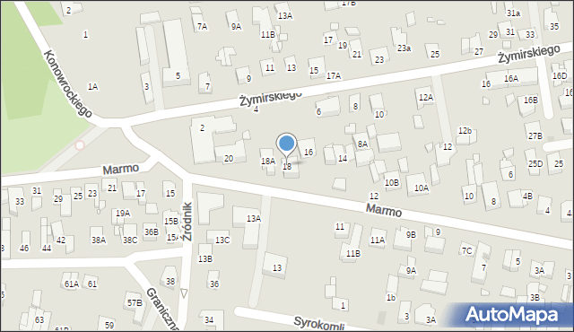 Kobyłka, Marmo Franciszka, ks., 18, mapa Kobyłka