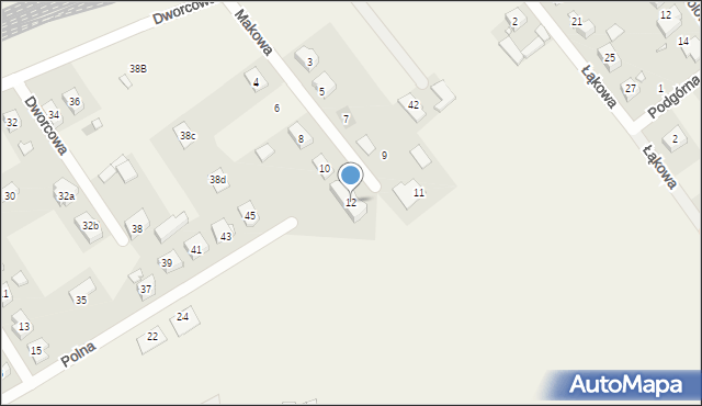 Kobylnica, Makowa, 12, mapa Kobylnica