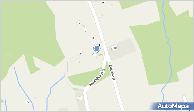 Kocoń, Madahorska, 1a, mapa Kocoń