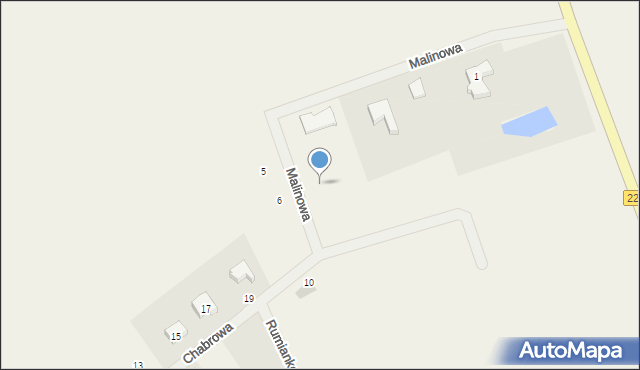 Kokoszkowy, Malinowa, 7, mapa Kokoszkowy