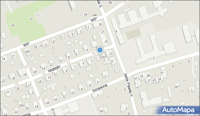 Kolbuszowa, Matejki Jana, 1, mapa Kolbuszowa