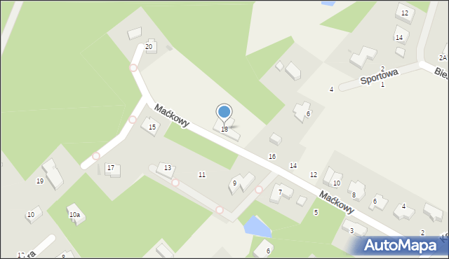 Koleczkowo, Maćkowy, 18, mapa Koleczkowo