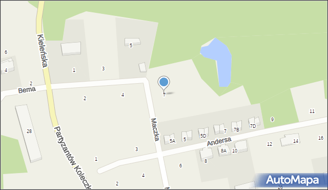 Koleczkowo, Maczka Stanisława, gen., 7, mapa Koleczkowo