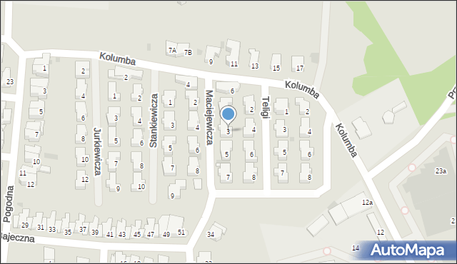 Kołobrzeg, Maciejewicza Konstantego, 3, mapa Kołobrzegu