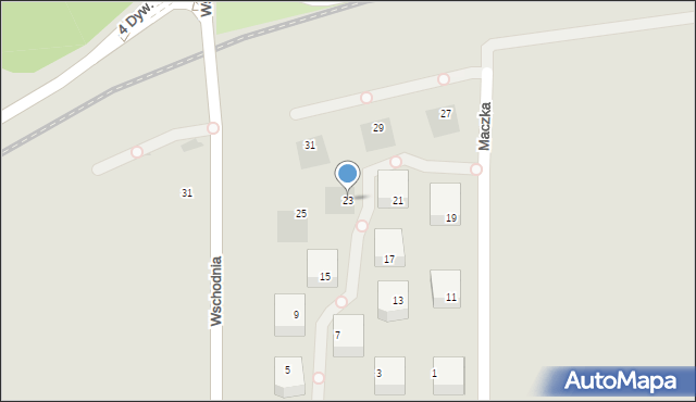 Kołobrzeg, Maczka Stanisława, gen., 23, mapa Kołobrzegu
