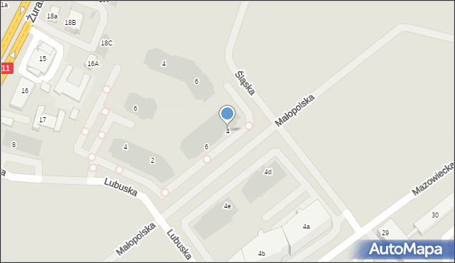 Kołobrzeg, Małopolska, 4, mapa Kołobrzegu