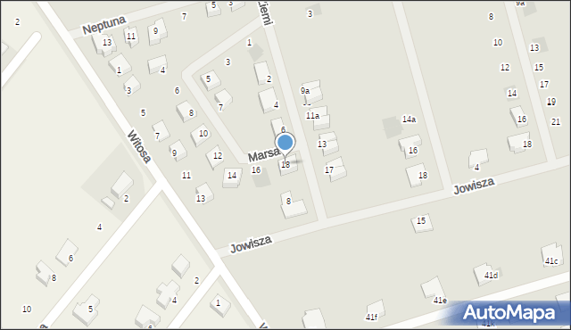 Kołobrzeg, Marsa, 18, mapa Kołobrzegu