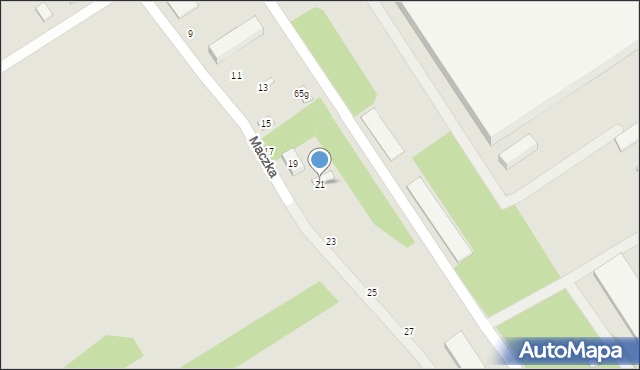 Koluszki, Maczka Stanisława, gen., 21, mapa Koluszki