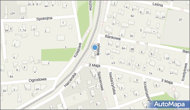 Komorów, Matejki Jana, 2, mapa Komorów