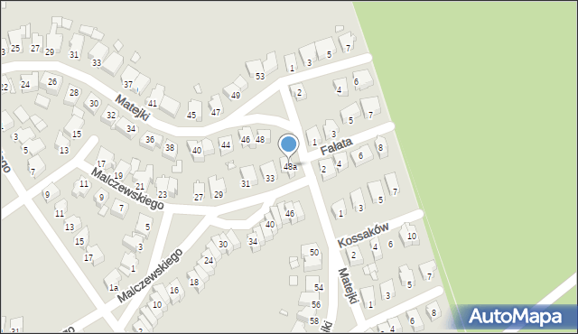 Konin, Matejki Jana, 48a, mapa Konina