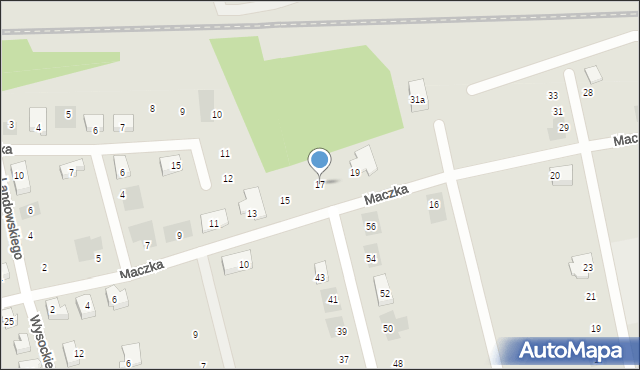 Kościerzyna, Maczka Stanisława, gen., 17, mapa Kościerzyna