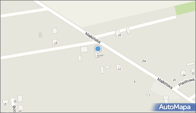 Kosów Lacki, Małkińska, 13, mapa Kosów Lacki