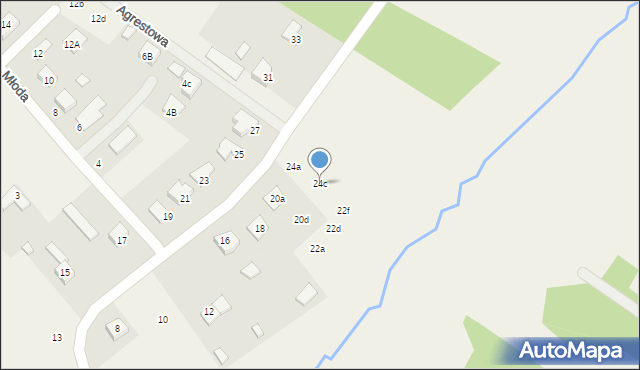 Kostomłoty Pierwsze, Maciejówka, 24c, mapa Kostomłoty Pierwsze