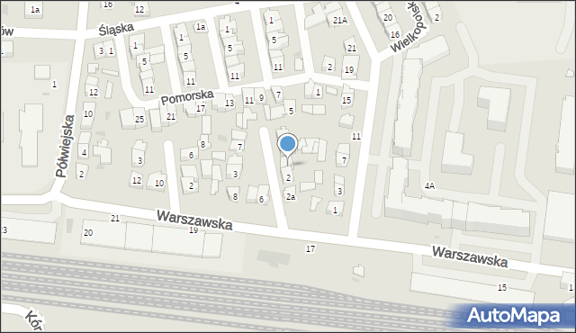 Kostrzyn, Mazowiecka, 4, mapa Kostrzyn