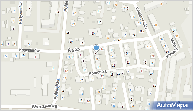 Kostrzyn, Mazurska, 3, mapa Kostrzyn