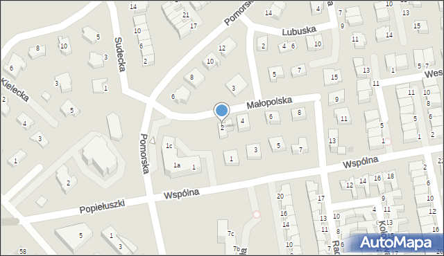 Koszalin, Małopolska, 2, mapa Koszalina