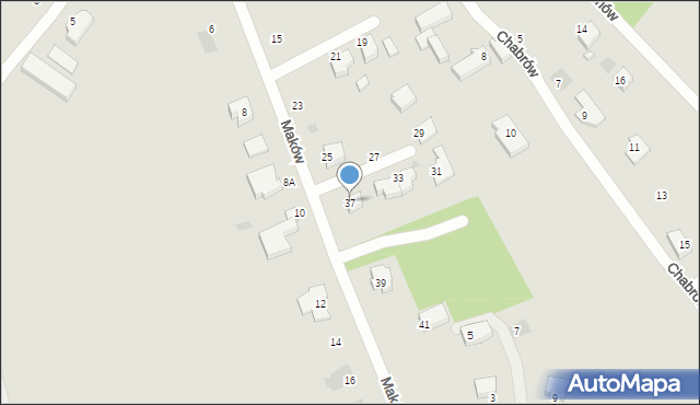 Koszalin, Maków, 37, mapa Koszalina