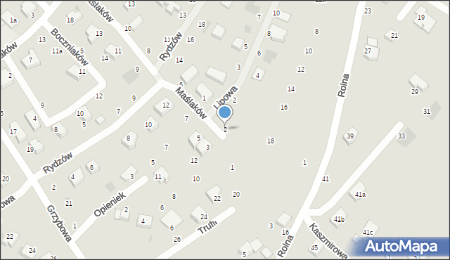 Koszalin, Maślaków, 2, mapa Koszalina