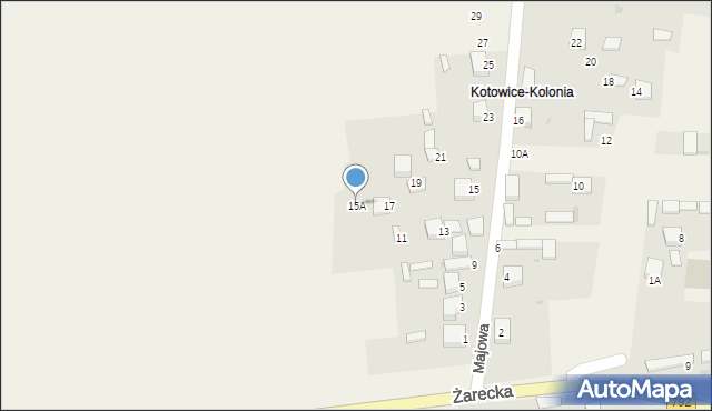 Kotowice, Majowa, 15A, mapa Kotowice