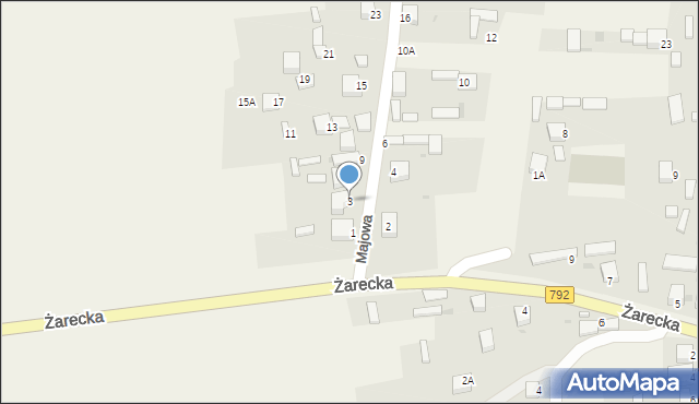 Kotowice, Majowa, 3, mapa Kotowice