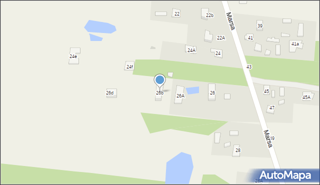 Kozerki, Marsa, 26b, mapa Kozerki