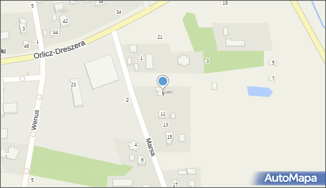Kozerki, Marsa, 9, mapa Kozerki