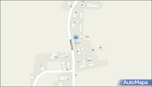 Kozłów, Marcina, 30, mapa Kozłów