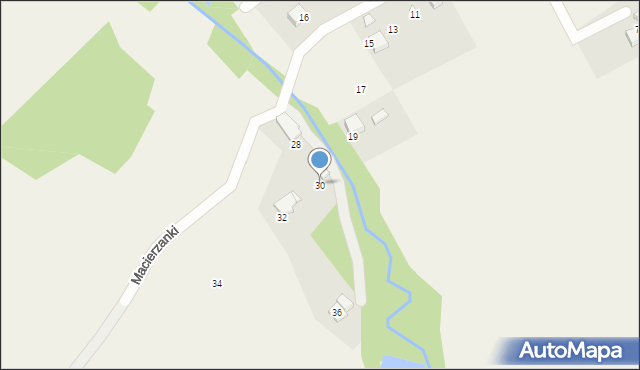 Kozy, Macierzanki, 30, mapa Kozy