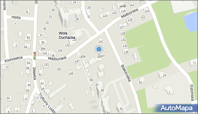 Kraków, Malborska, 143, mapa Krakowa