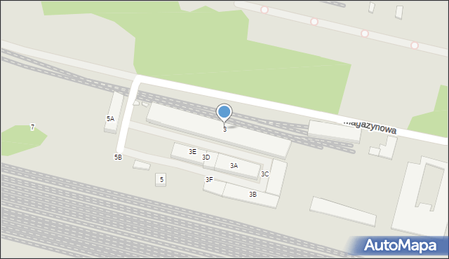 Kraków, Magazynowa, 3, mapa Krakowa