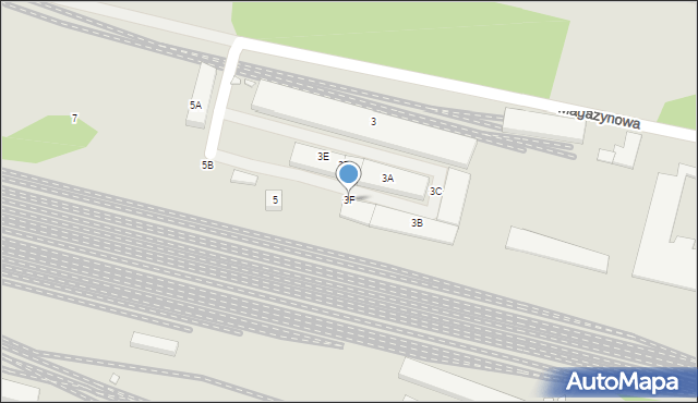 Kraków, Magazynowa, 3F, mapa Krakowa