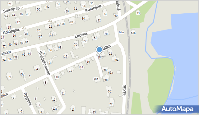 Kraków, Małka Zbigniewa, 18, mapa Krakowa