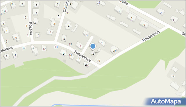 Krępa Słupska, Makowa, 2, mapa Krępa Słupska