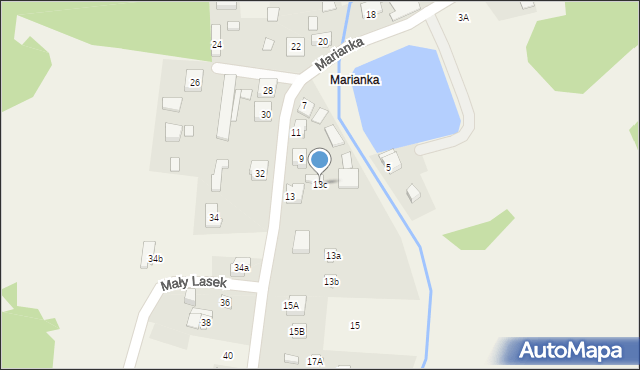 Kroczyce, Marianka, 13c, mapa Kroczyce