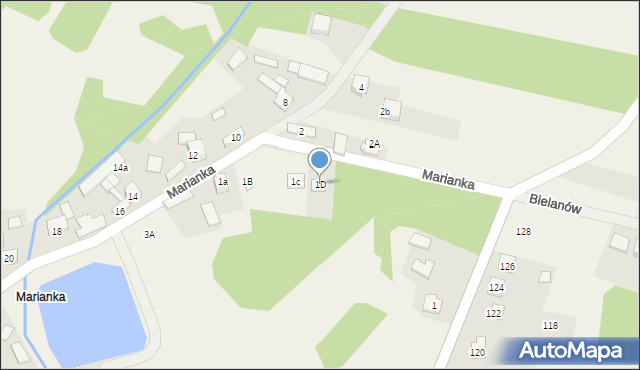 Kroczyce, Marianka, 1D, mapa Kroczyce