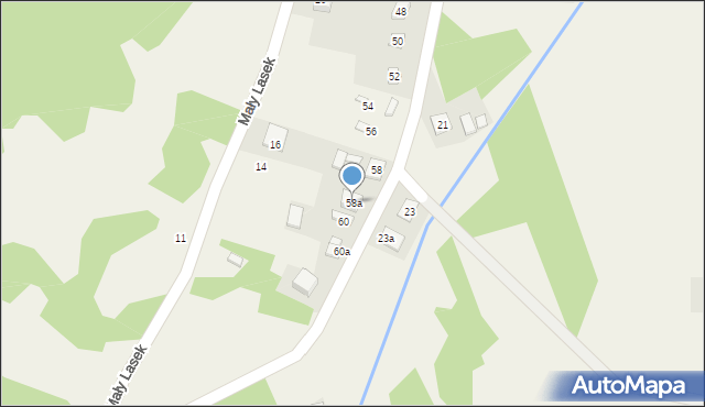 Kroczyce, Marianka, 58a, mapa Kroczyce