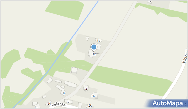 Kroczyce, Marianka, 8C, mapa Kroczyce