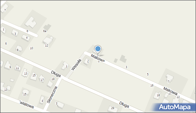 Królikowice, Makowa, 1, mapa Królikowice