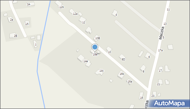 Krosno, Maczka Stanisława, gen., 14a, mapa Krosna