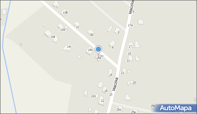 Krosno, Maczka Stanisława, gen., 16a, mapa Krosna