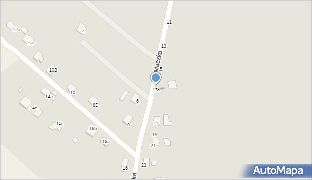 Krosno, Maczka Stanisława, gen., 17a, mapa Krosna
