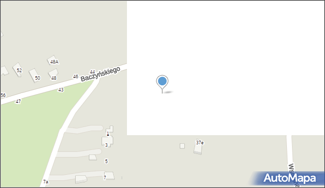 Krosno, Maczka Stanisława, gen., 1A, mapa Krosna