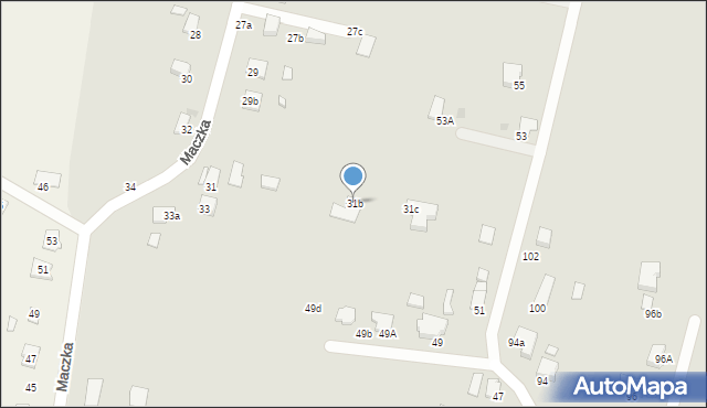 Krosno, Maczka Stanisława, gen., 31b, mapa Krosna