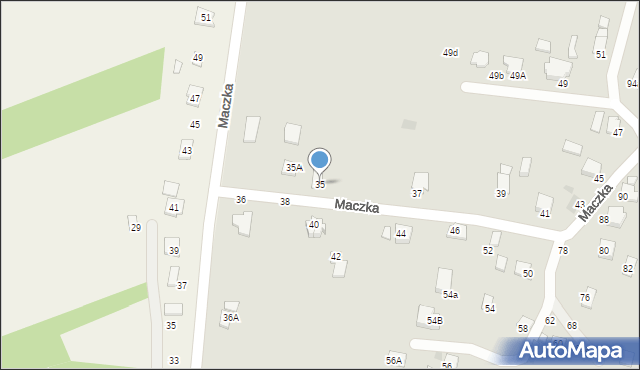 Krosno, Maczka Stanisława, gen., 35, mapa Krosna