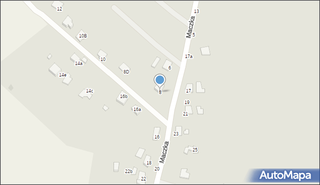Krosno, Maczka Stanisława, gen., 8, mapa Krosna