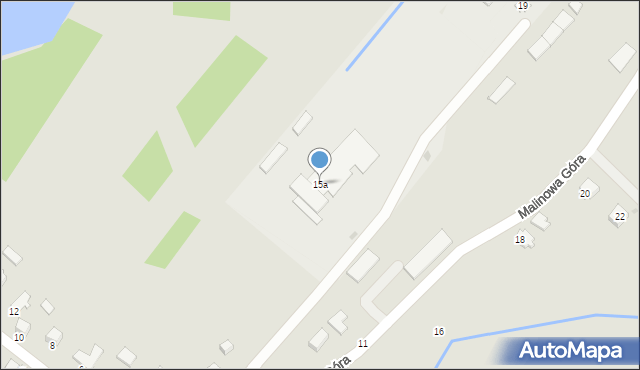 Krosno, Malinowa Góra, 15a, mapa Krosna