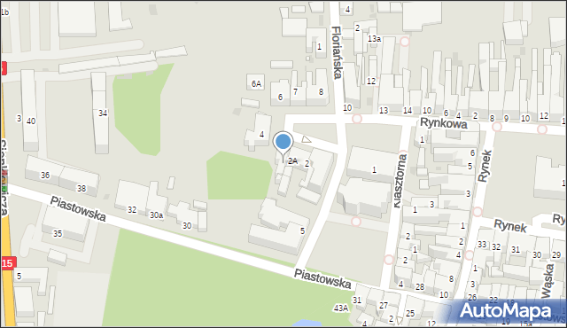 Krotoszyn, Mały Rynek, 3, mapa Krotoszyna