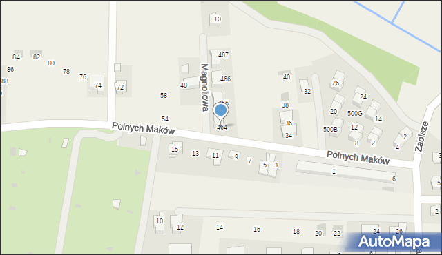 Kryspinów, Magnoliowa, 2, mapa Kryspinów